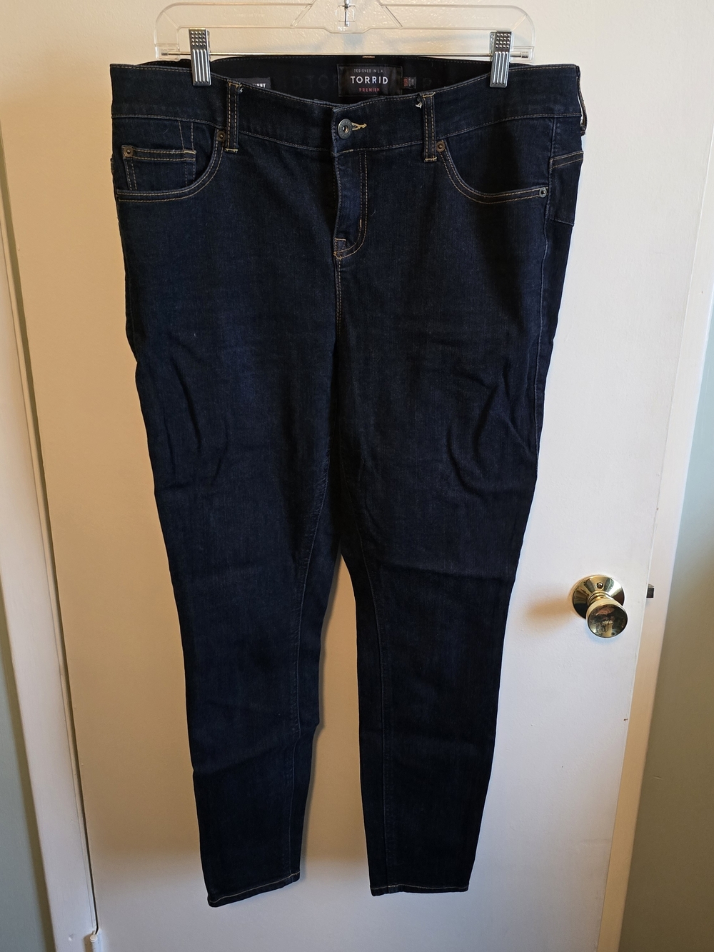 torrid Indigo Skinny Jeans - Dark Blue Stretch Denim